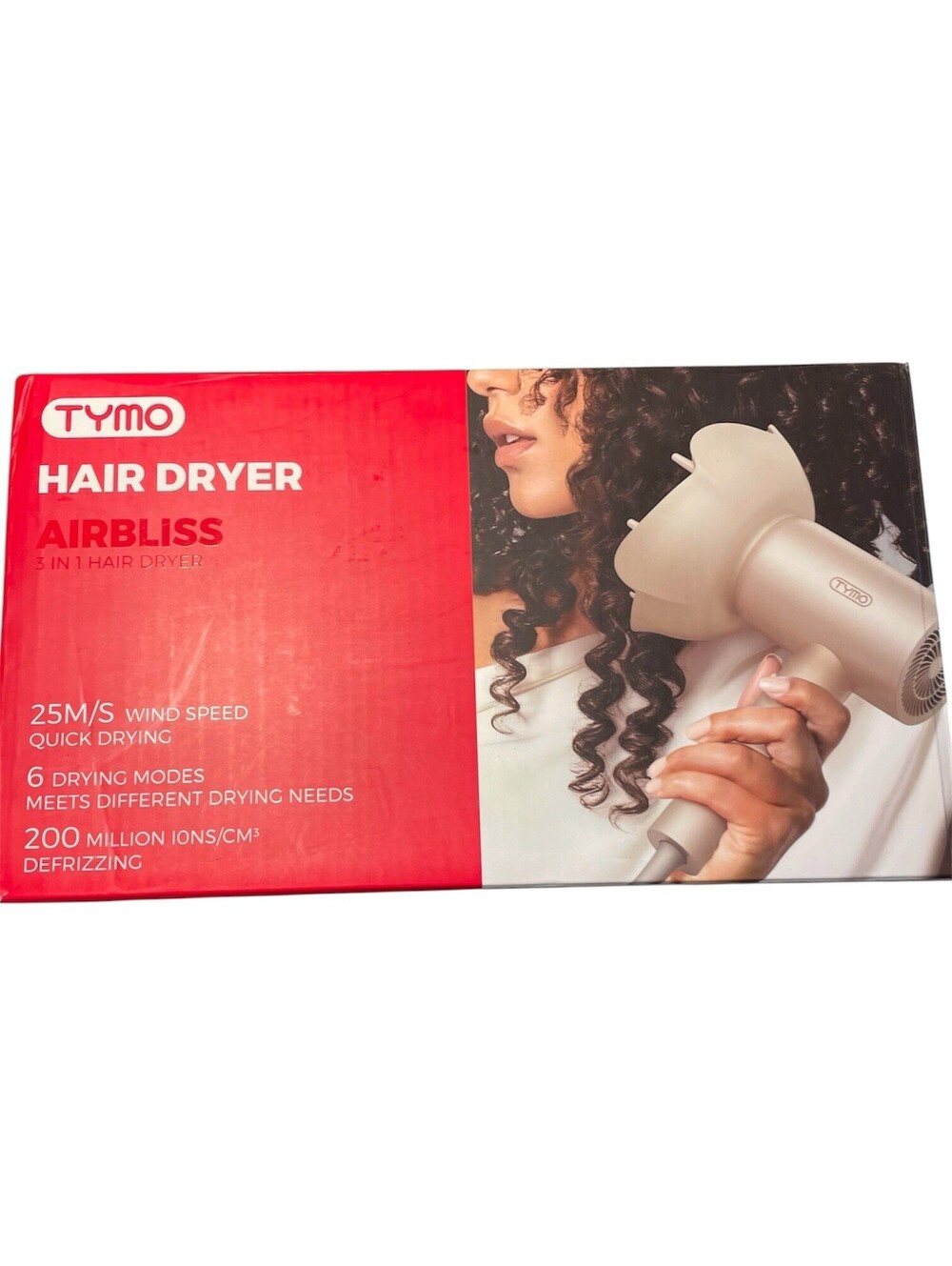 TYMO Airbliss 3-in-1 Ionic Hair Dryer Professional High Speed Champagne Gold NEW